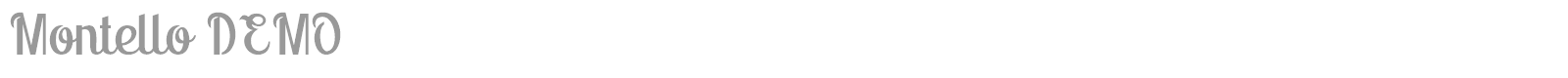Montello font preview